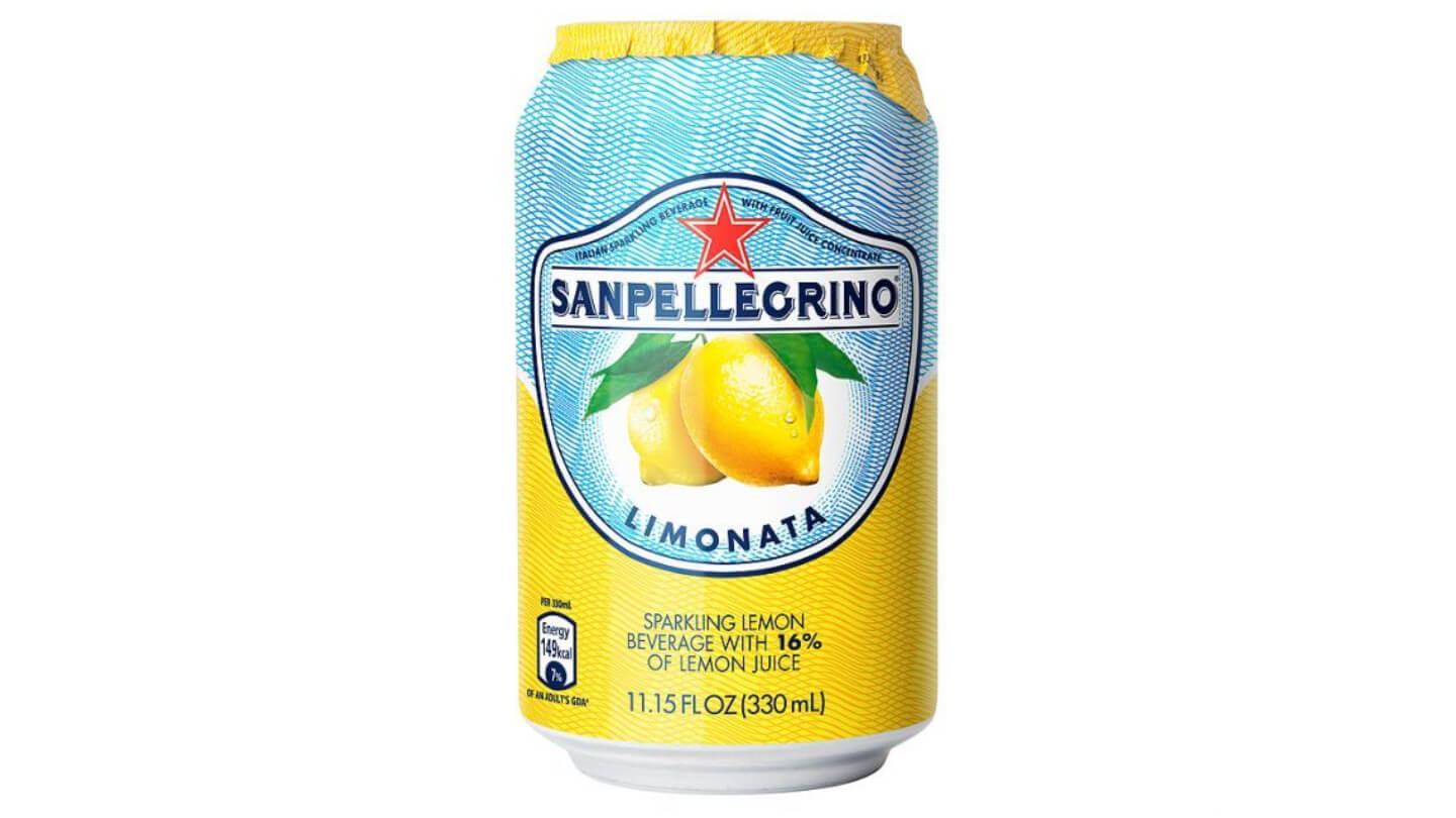 פחית משקה מוגז לימון - SAN PELLEGRINO LIMONATA - הינשוף