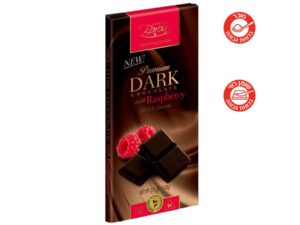 טבלת שוקולד מריר 72% איכותי עם פטל - BARON